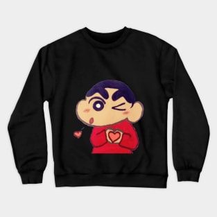 Crayon Shin-chan Love Crewneck Sweatshirt